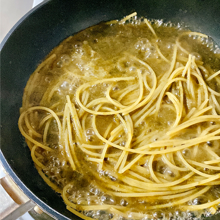 納豆とろろパスタ
